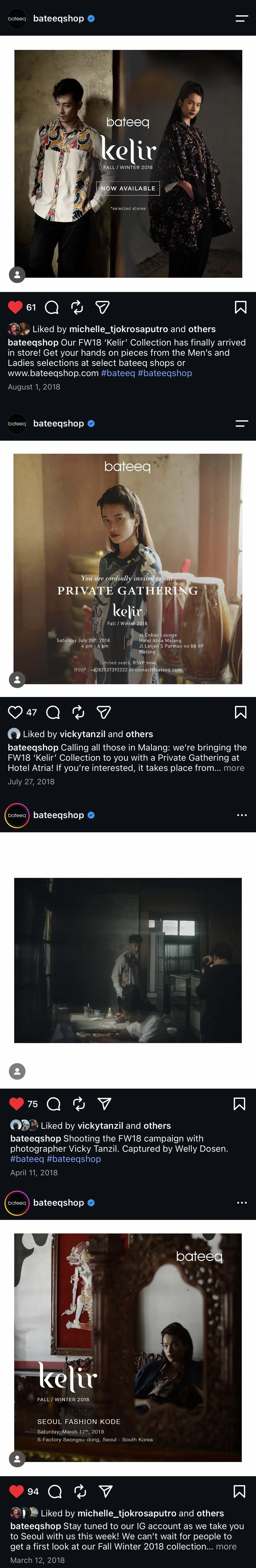 Bateeq Kelir social media rollout