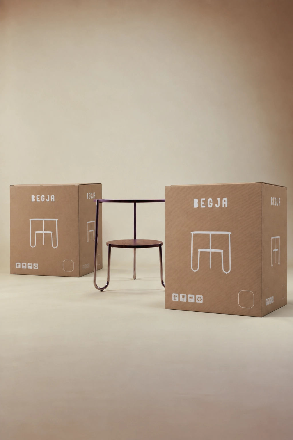 Begja packaging box mockup