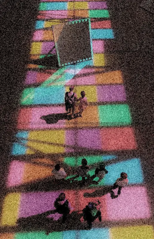 Multicolored fragment reference