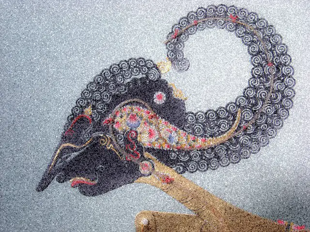 Wayang puppet shape and surface reference