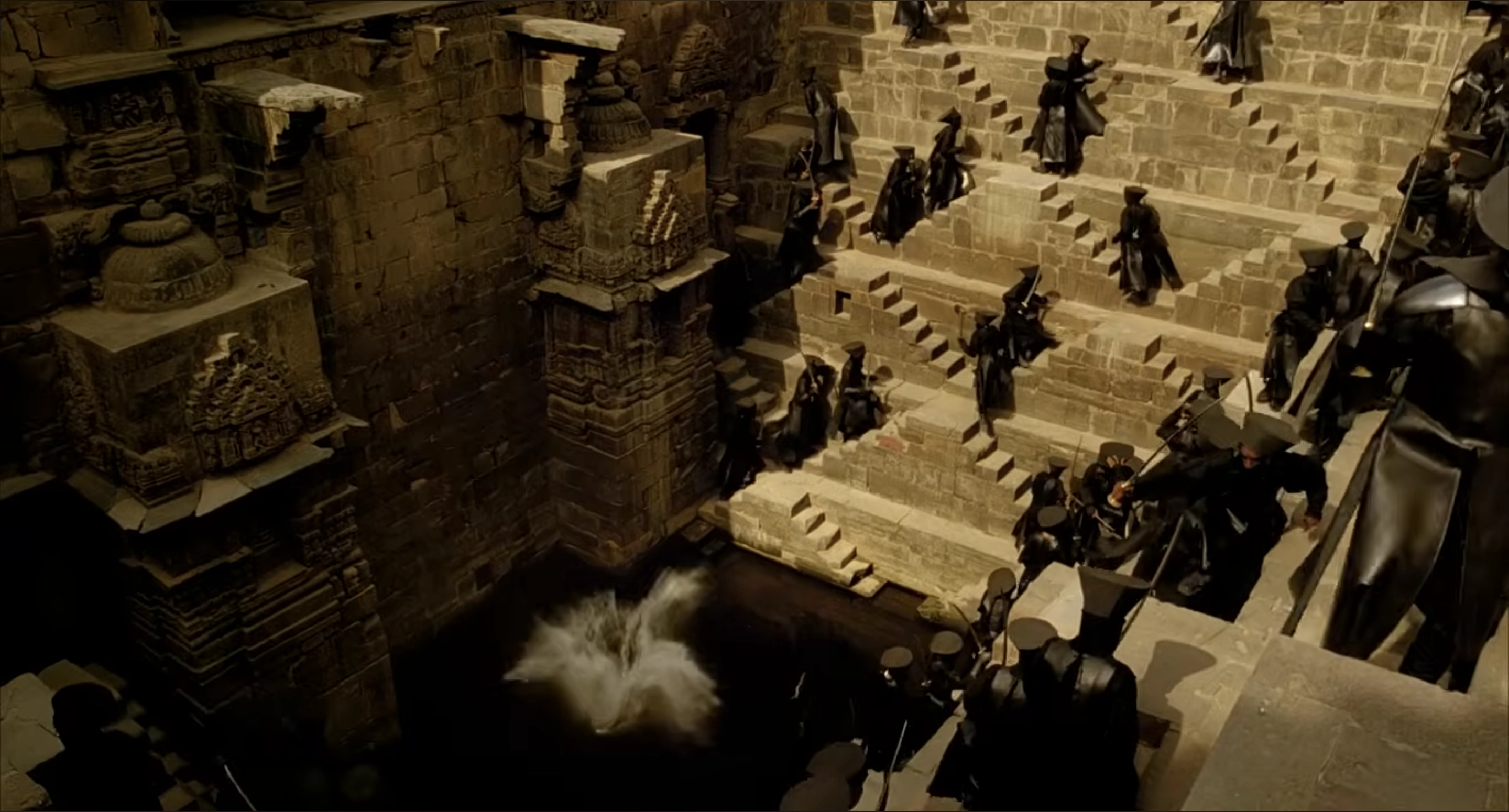 Reference image of a stepped water setting used to think through Padusan's ritual and spatial atmosphere