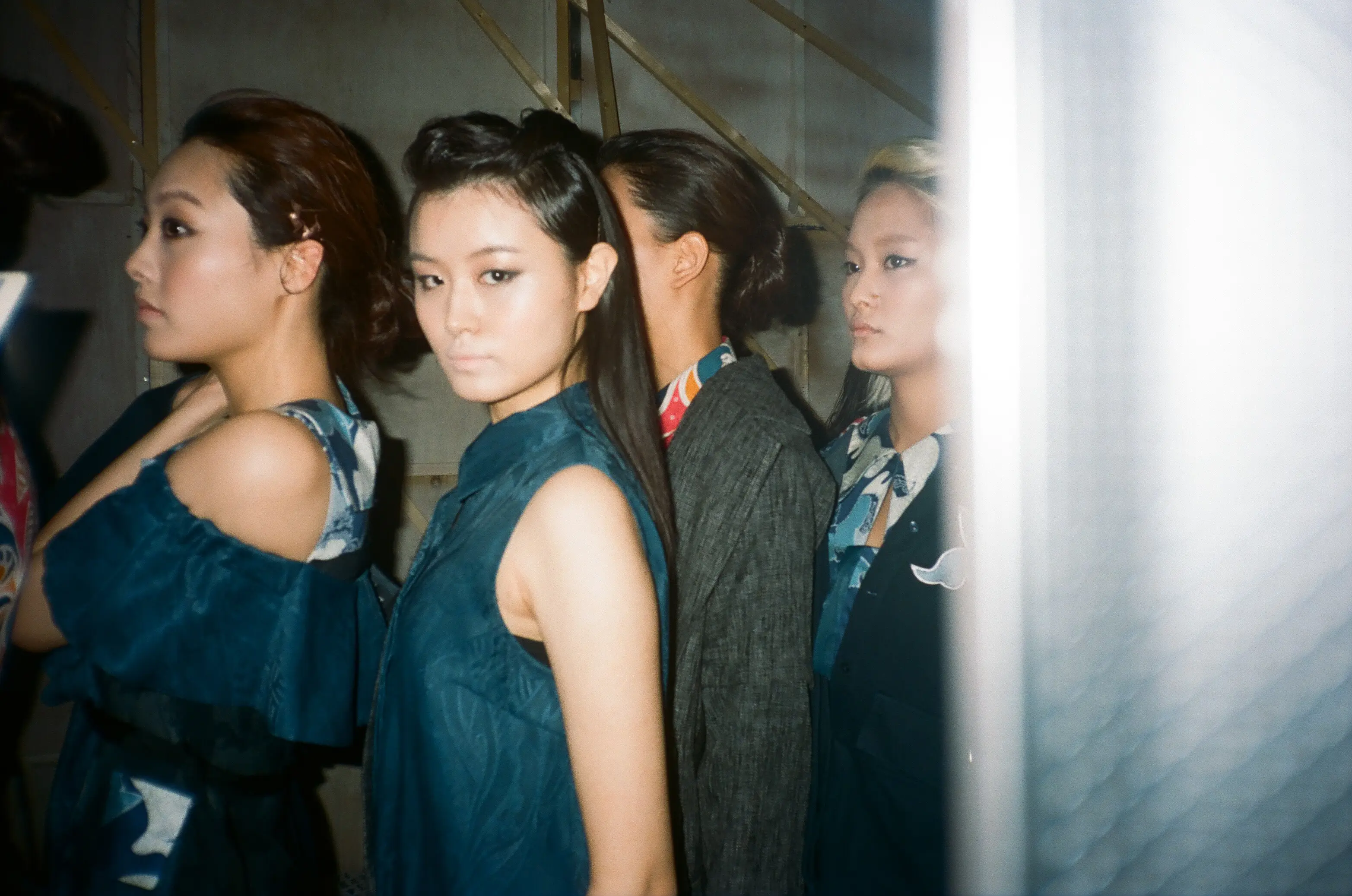 Kelir models waiting backstage