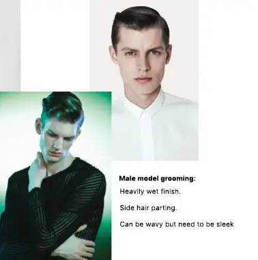 Padusan male model grooming direction