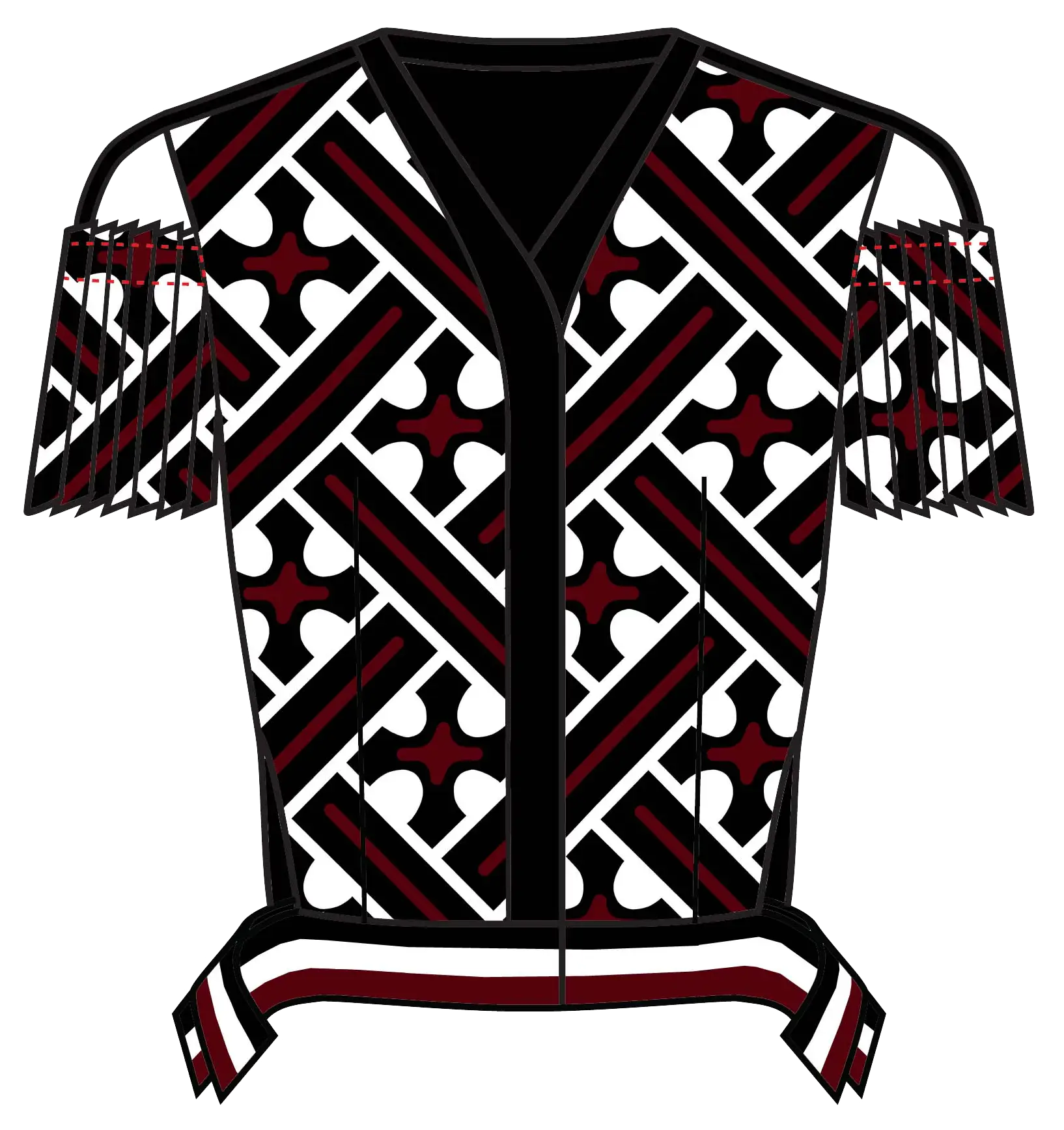 Heroïne slashed masculine top