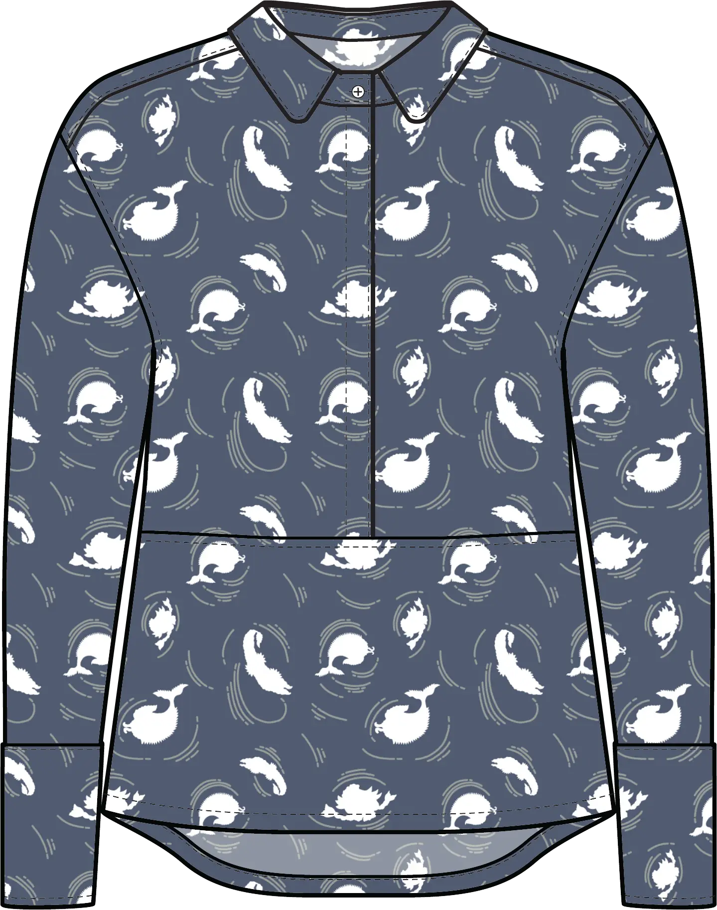 Padusan transformable garment drawing