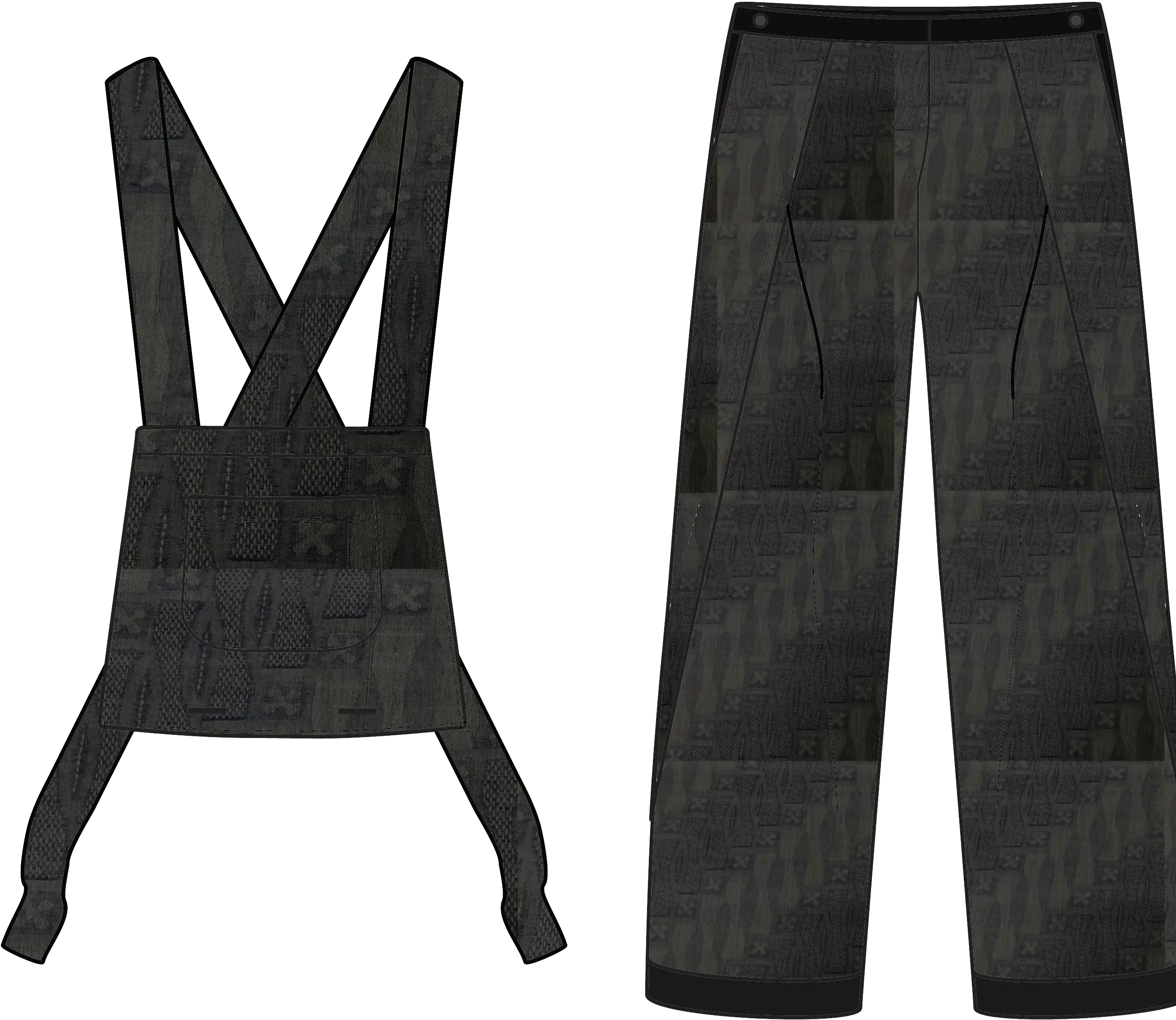 Padusan garment construction drawing