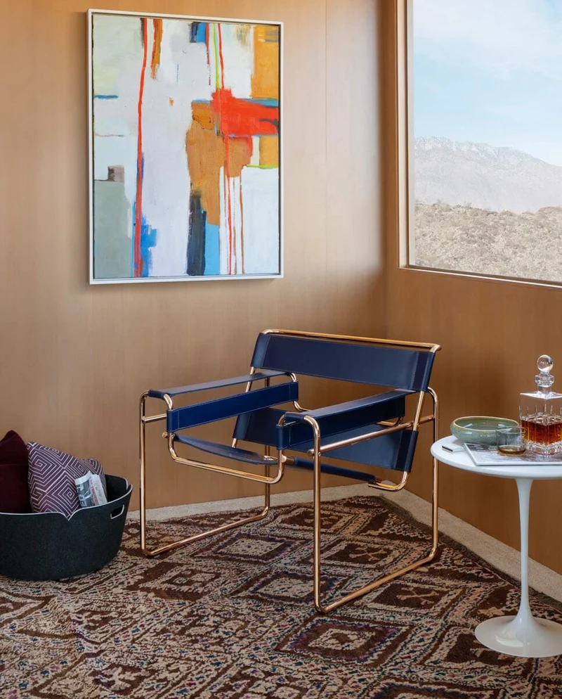 Wassily Chair by Marcel Breuer in a warm interior