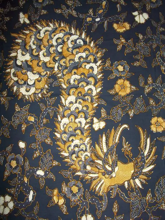 Peacock batik reference for Kelir print development